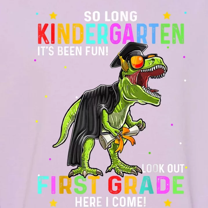 So Long Kindergarten Graduation Class Of Dinosaur Garment-Dyed Sweatshirt