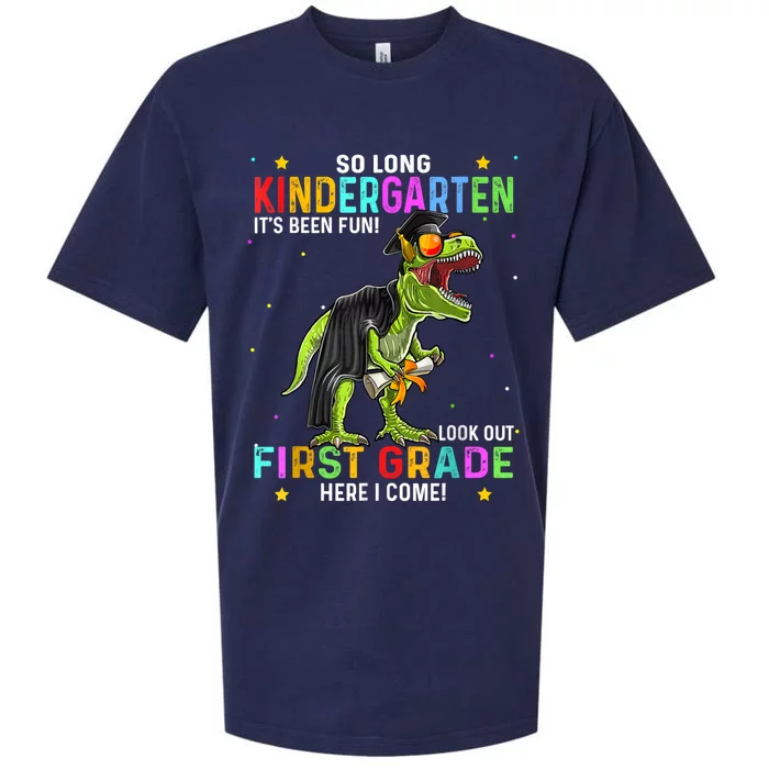 So Long Kindergarten Graduation Class Of Dinosaur Sueded Cloud Jersey T-Shirt