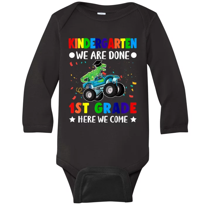 So Long Kindergarten Graduation Class Of Dinosaur Baby Long Sleeve Bodysuit