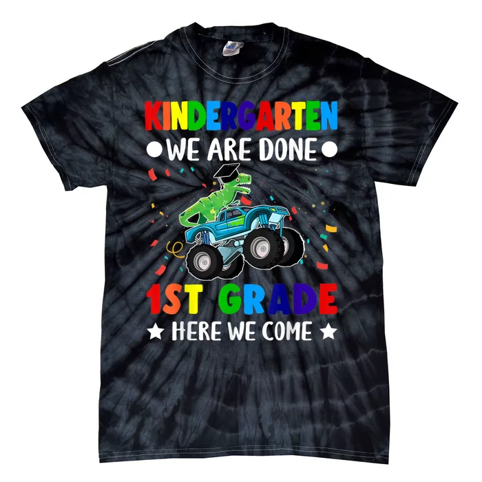 So Long Kindergarten Graduation Class Of Dinosaur Tie-Dye T-Shirt