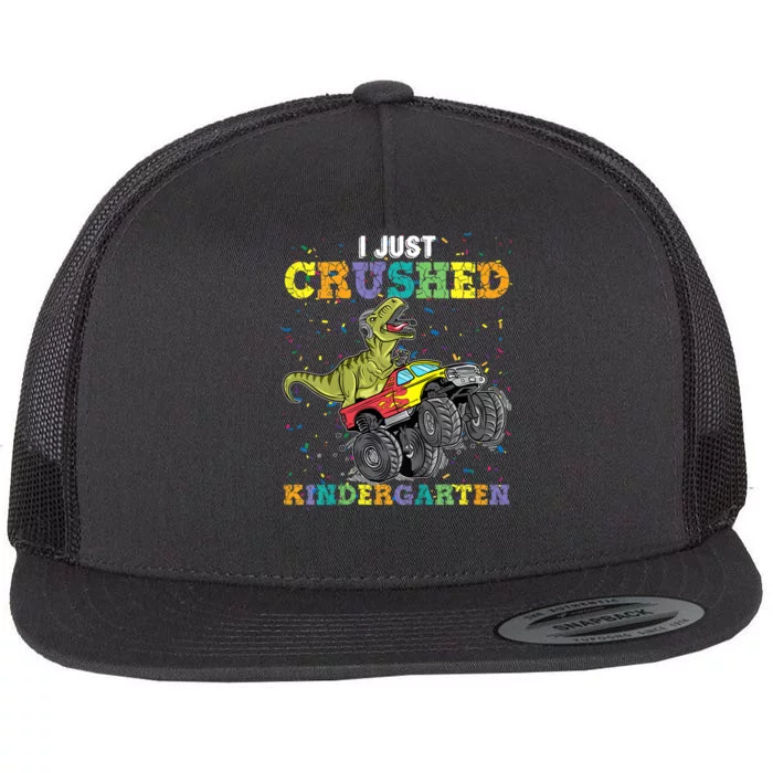 So Long Kindergarten Graduation Class Of Dinosaur Flat Bill Trucker Hat