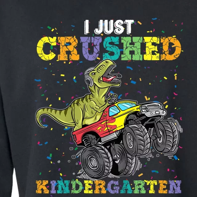 So Long Kindergarten Graduation Class Of Dinosaur Cropped Pullover Crew