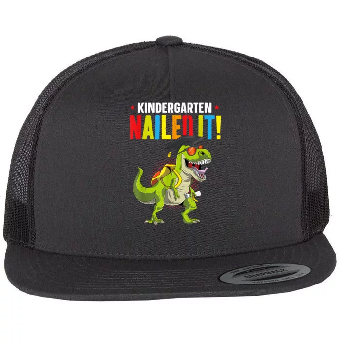 So Long Kindergarten Graduation Class Of Dinosaur Flat Bill Trucker Hat