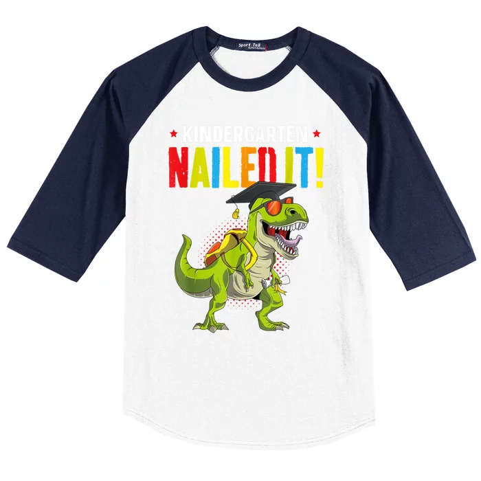 So Long Kindergarten Graduation Class Of Dinosaur Baseball Sleeve Shirt