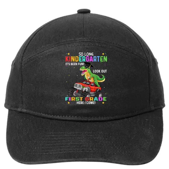 So Long Kindergarten Graduation Class Of Dinosaur 7-Panel Snapback Hat