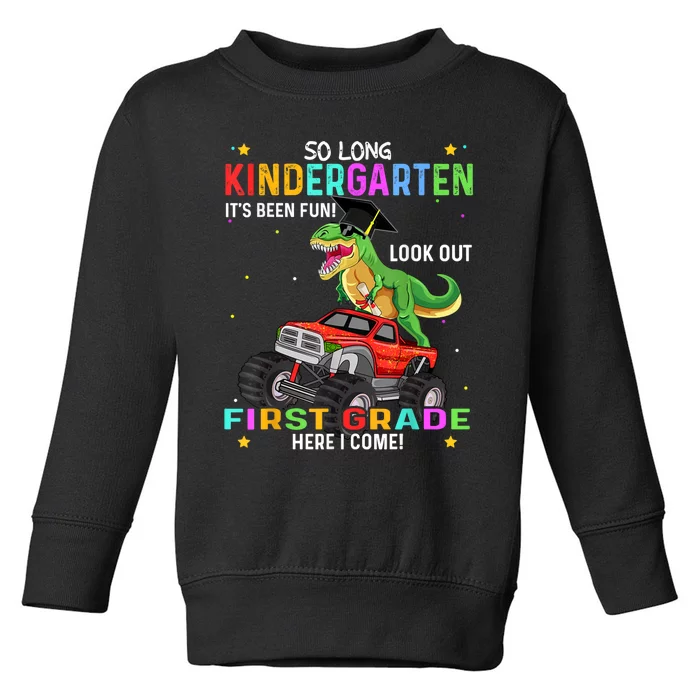 So Long Kindergarten Graduation Class Of Dinosaur Toddler Sweatshirt