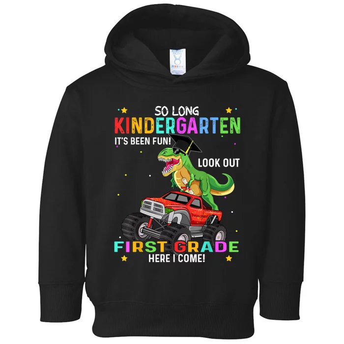 So Long Kindergarten Graduation Class Of Dinosaur Toddler Hoodie