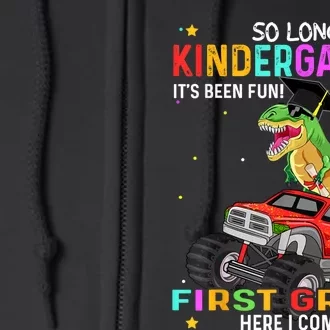 So Long Kindergarten Graduation Class Of Dinosaur Full Zip Hoodie