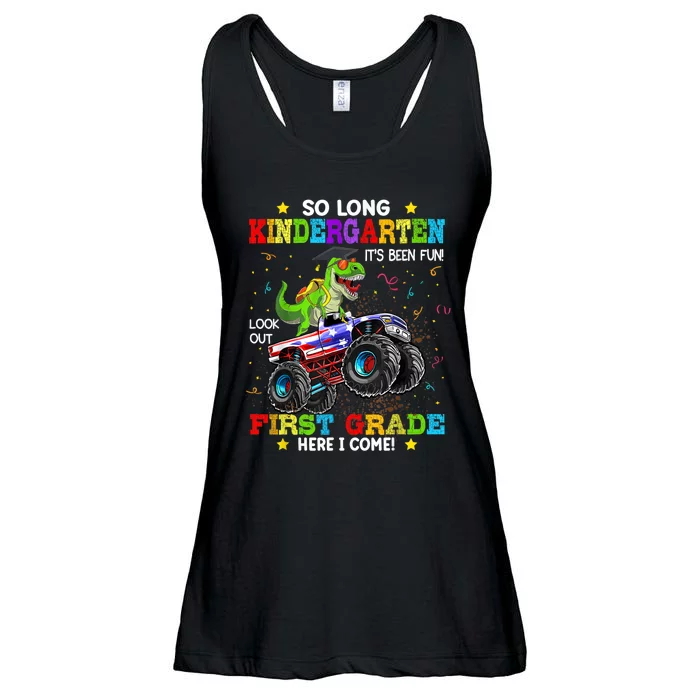 So Long Kindergarten Graduation Class Of Dinosaur Ladies Essential Flowy Tank