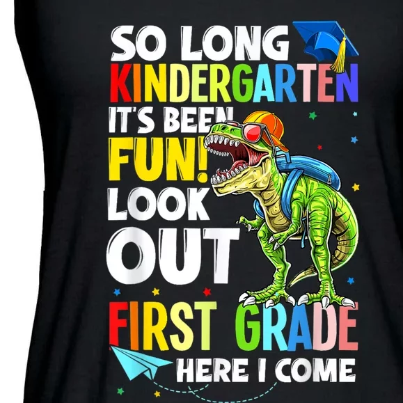 So Long Kindergarten Graduation Class Of Dinosaur Ladies Essential Flowy Tank