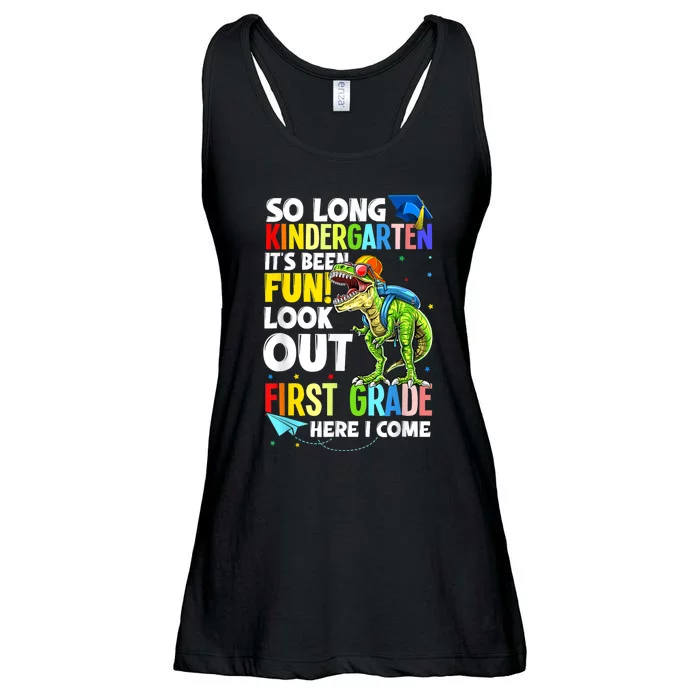 So Long Kindergarten Graduation Class Of Dinosaur Ladies Essential Flowy Tank