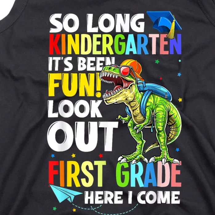 So Long Kindergarten Graduation Class Of Dinosaur Tank Top