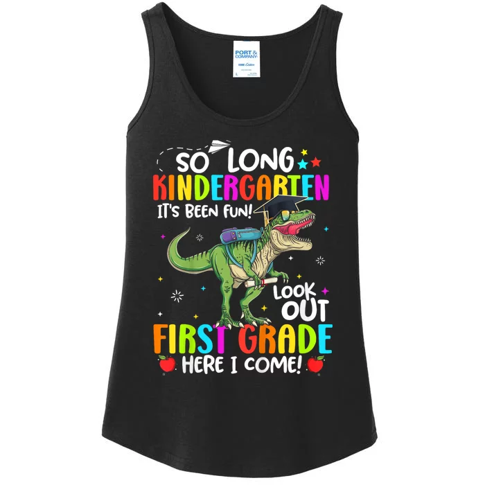 So Long Kindergarten Graduation Class Of Dinosaur Ladies Essential Tank