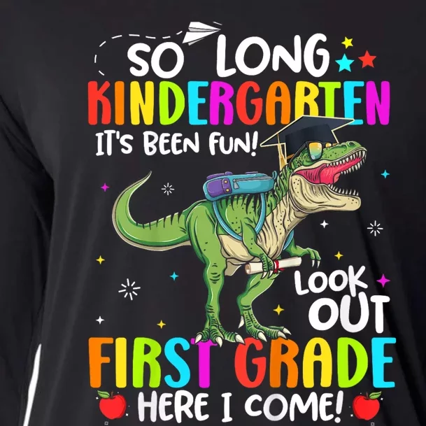 So Long Kindergarten Graduation Class Of Dinosaur Cooling Performance Long Sleeve Crew