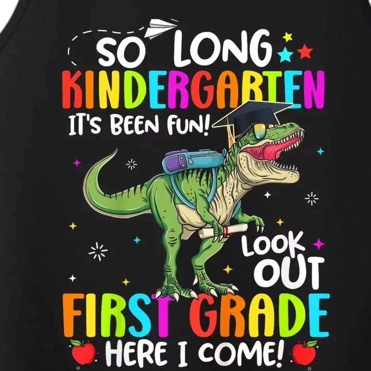 So Long Kindergarten Graduation Class Of Dinosaur Performance Tank