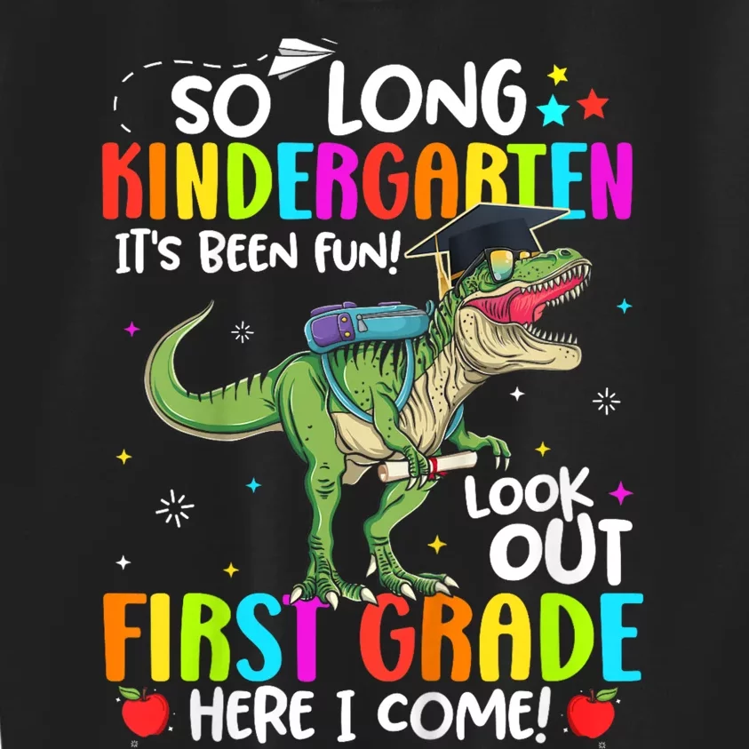 So Long Kindergarten Graduation Class Of Dinosaur Kids Sweatshirt