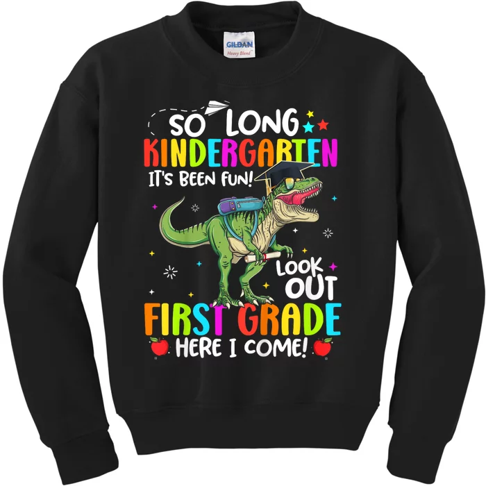 So Long Kindergarten Graduation Class Of Dinosaur Kids Sweatshirt