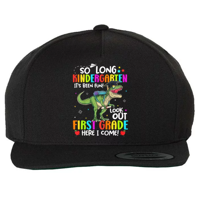 So Long Kindergarten Graduation Class Of Dinosaur Wool Snapback Cap