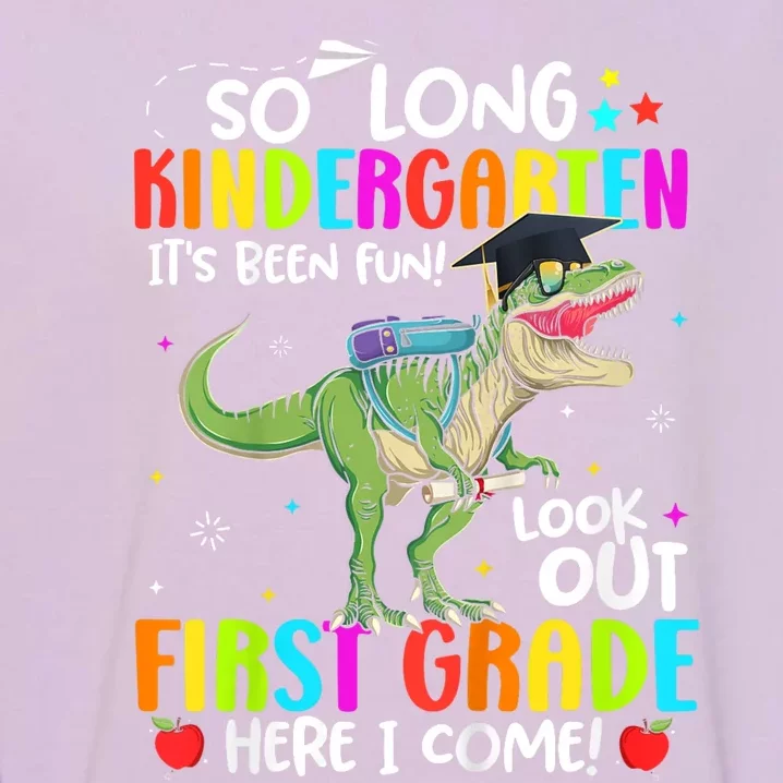 So Long Kindergarten Graduation Class Of Dinosaur Garment-Dyed Sweatshirt