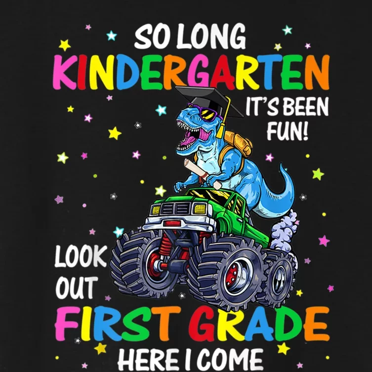 So Long Kindergarten Graduation Class Of Dinosaur Women's Crop Top Tee