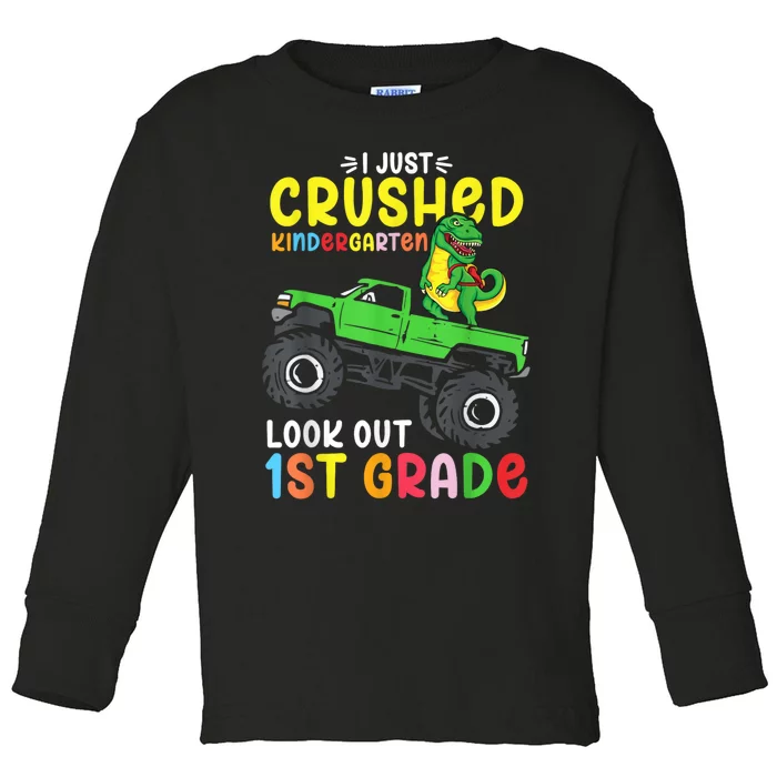 So Long Kindergarten Graduation Class Of Dinosaur Toddler Long Sleeve Shirt