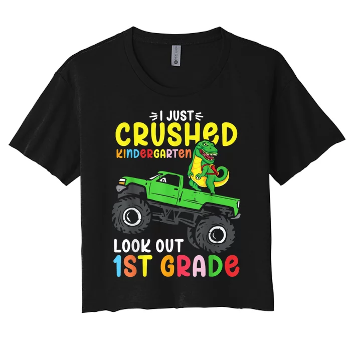 So Long Kindergarten Graduation Class Of Dinosaur Women's Crop Top Tee