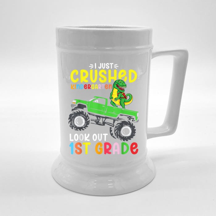 So Long Kindergarten Graduation Class Of Dinosaur Front & Back Beer Stein