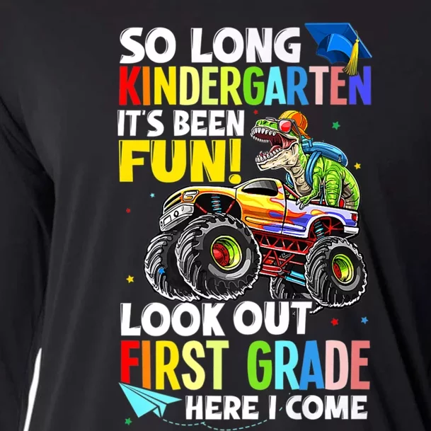 So Long Kindergarten Graduation Class Of Dinosaur Cooling Performance Long Sleeve Crew