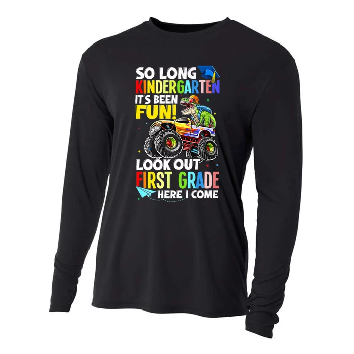 So Long Kindergarten Graduation Class Of Dinosaur Cooling Performance Long Sleeve Crew