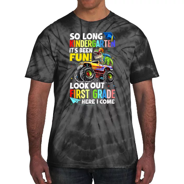 So Long Kindergarten Graduation Class Of Dinosaur Tie-Dye T-Shirt