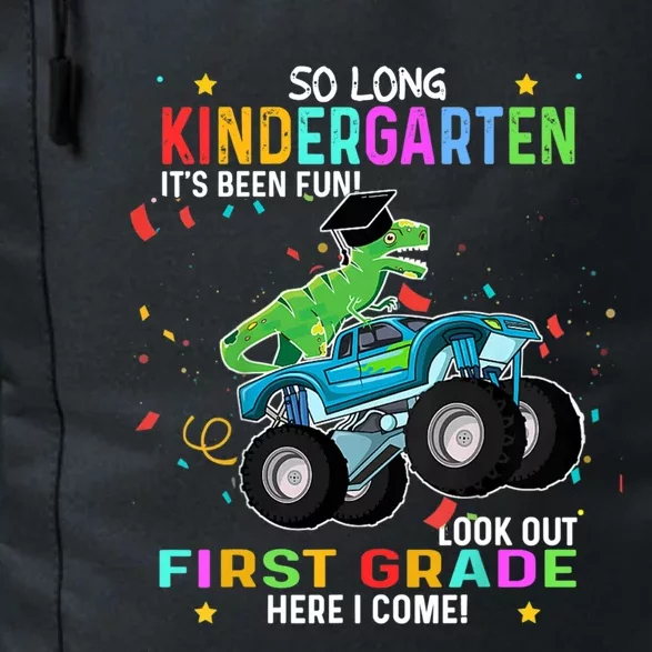 So Long Kindergarten First Day 1st Grade Tgiftrex Monster Truck Meaningful Gift Daily Commute Backpack