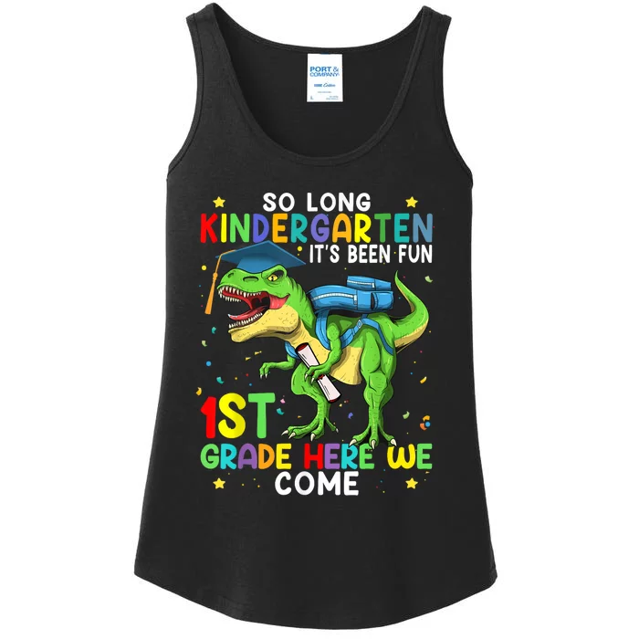 So Long Kindergarten Graduation Class Of Dinosaur Ladies Essential Tank