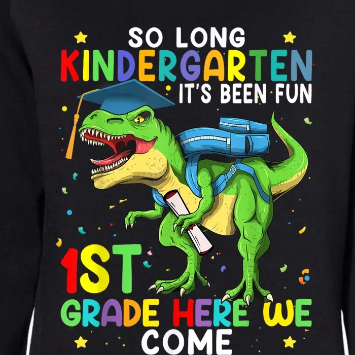 So Long Kindergarten Graduation Class Of Dinosaur Womens California Wash Sweatshirt