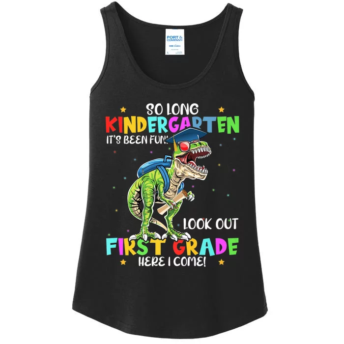 So Long Kindergarten Graduation Class Of Dinosaur Ladies Essential Tank