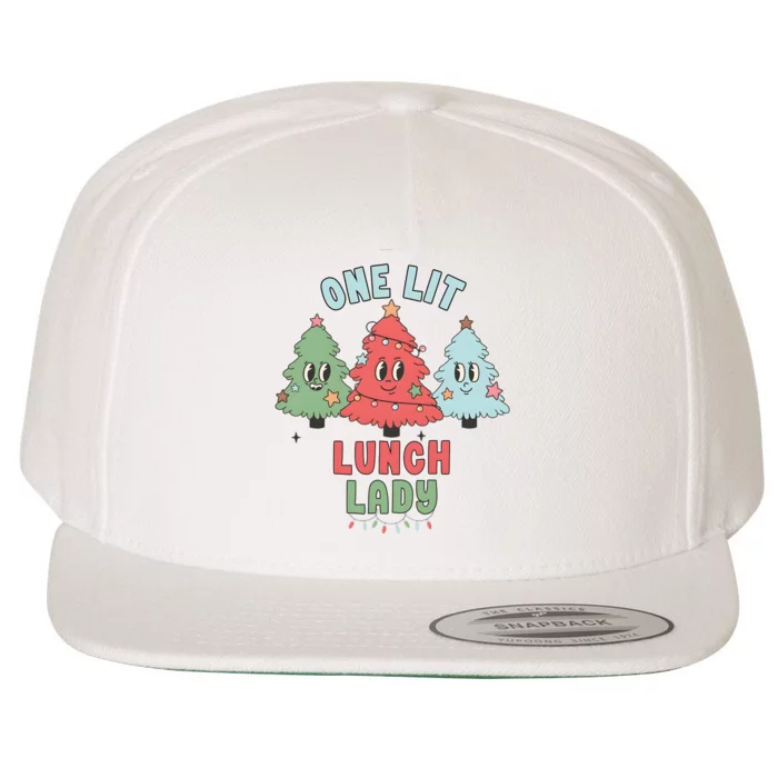 School Lunch Lady Christmas Holiday Christmas Wool Snapback Cap