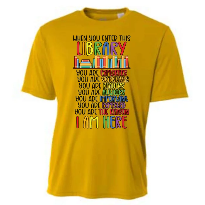 School Librarian Library Worker Appreciation Cooling Performance Crew T-Shirt