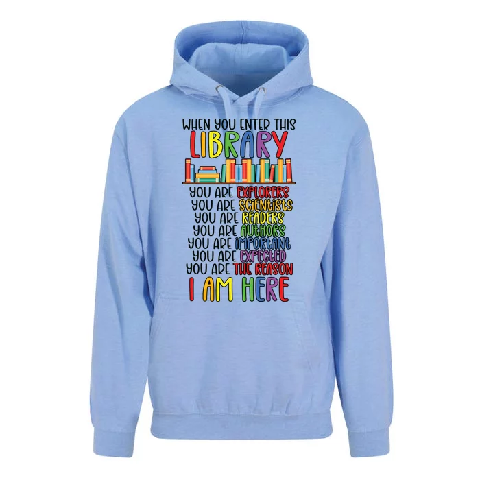 School Librarian Library Worker Appreciation Unisex Surf Hoodie