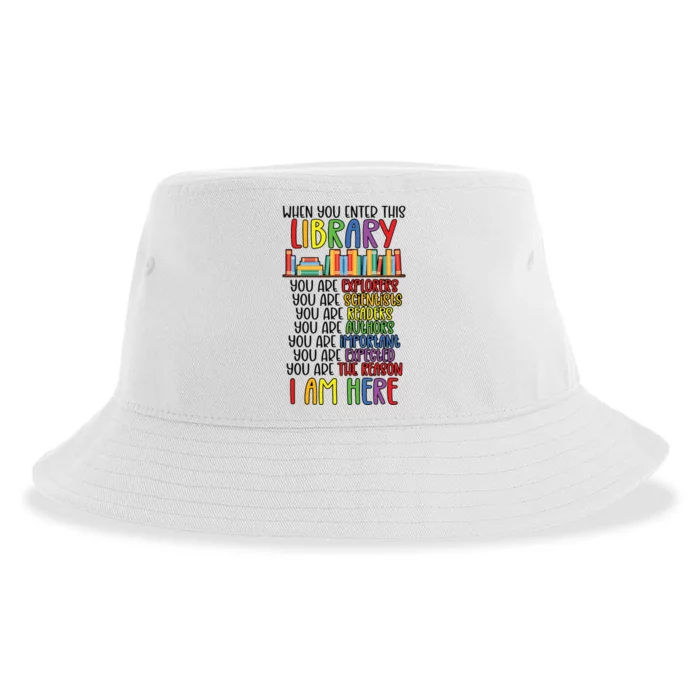 School Librarian Library Worker Appreciation Sustainable Bucket Hat