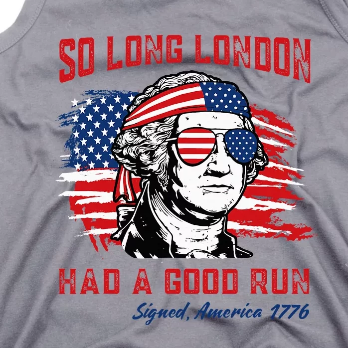 So Long London George Washington Patriotic Tank Top