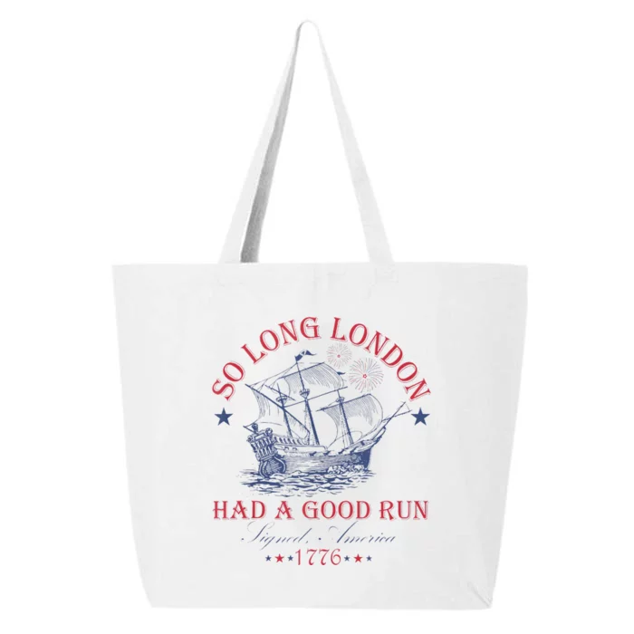 So Long London Had A Good Run Funny 25L Jumbo Tote