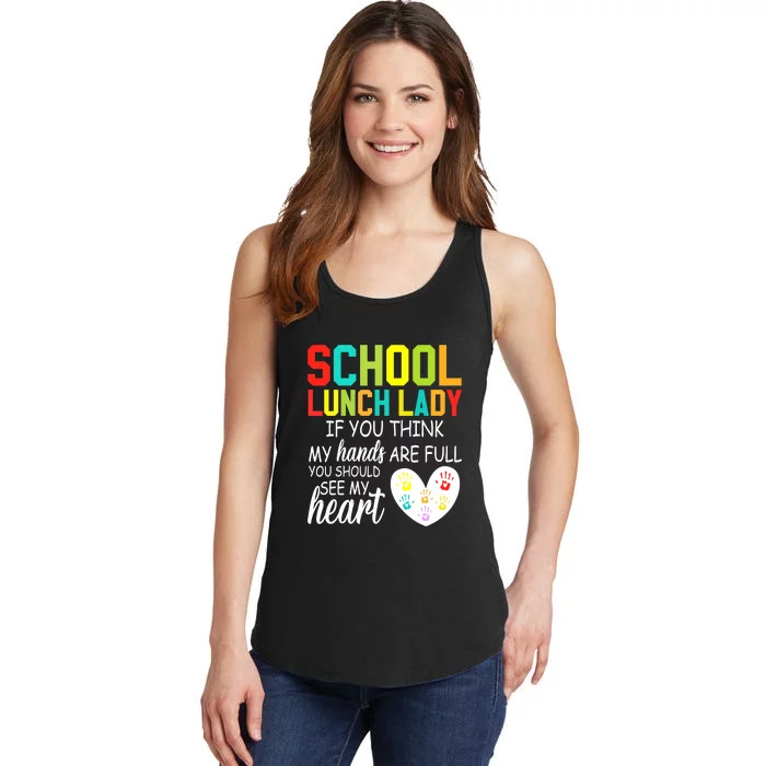 School Lunch Lady Squad Funny School Ladies Essential Tank