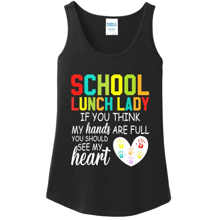 School Lunch Lady Squad Funny School Ladies Essential Tank