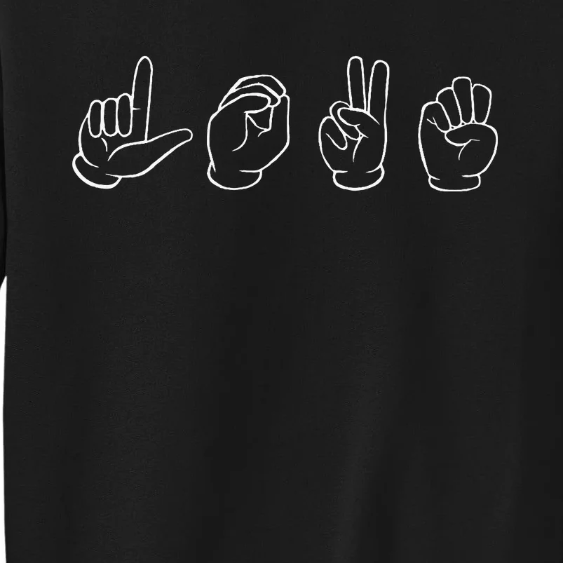 Sign Language Love Sign Language Tall Sweatshirt