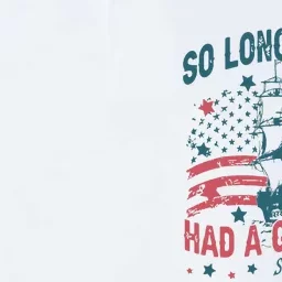 So Long London Had A Good Run Funny 4th Of July Softstyle Adult Sport Polo