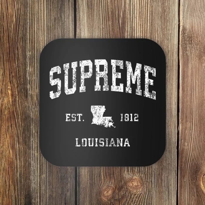 Supreme Louisiana La Vintage Athletic Sports Design Coaster