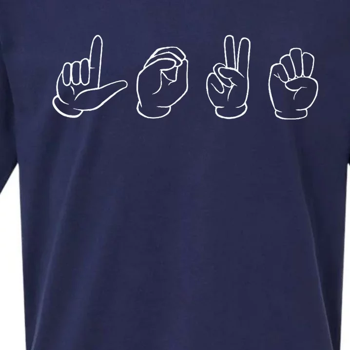 Sign Language Love Sign Language Sueded Cloud Jersey T-Shirt