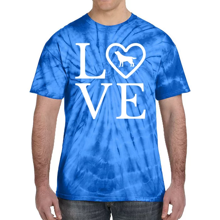 Silver Lab Love Valentine's Day Dog Labrador Retriever Gift Tie-Dye T-Shirt