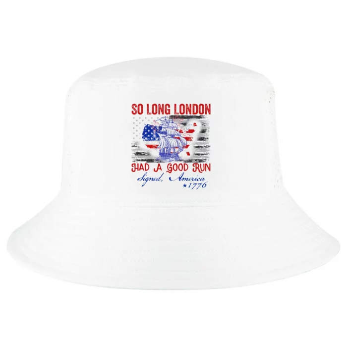 So Long London Funny 4th Of July Design Cool Comfort Performance Bucket Hat