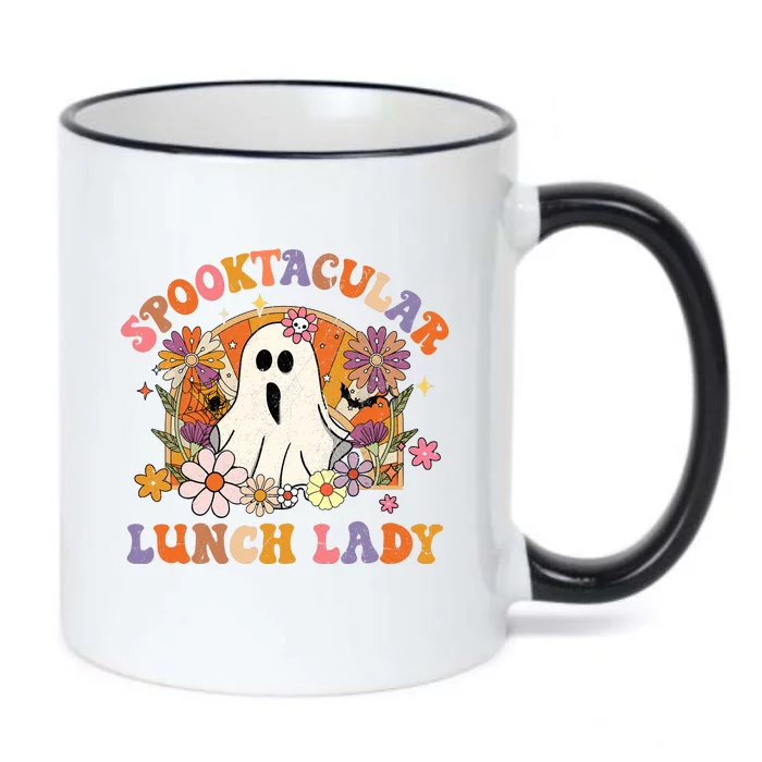 Spooktacular Lunch Lady Happy Halloween Spooky Matching Black Color Changing Mug