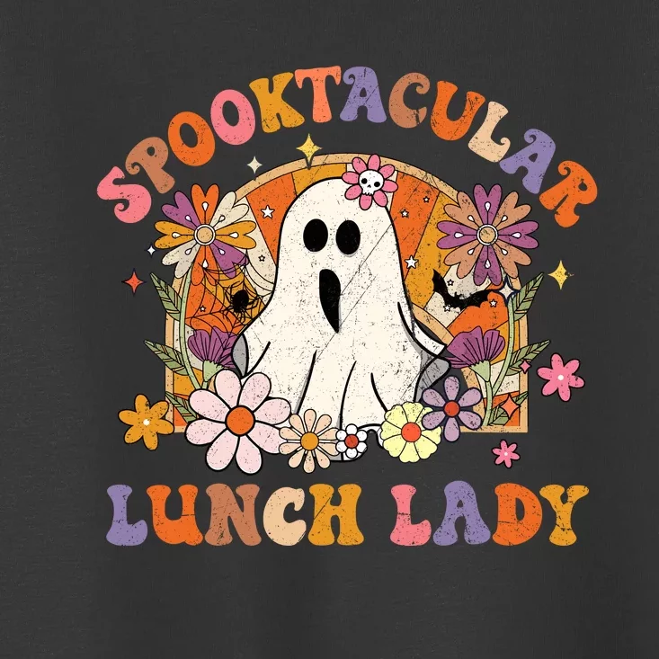 Spooktacular Lunch Lady Happy Halloween Spooky Matching Toddler T-Shirt